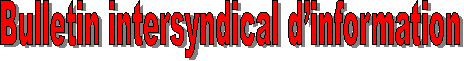 Bulletin intersyndical dinformation